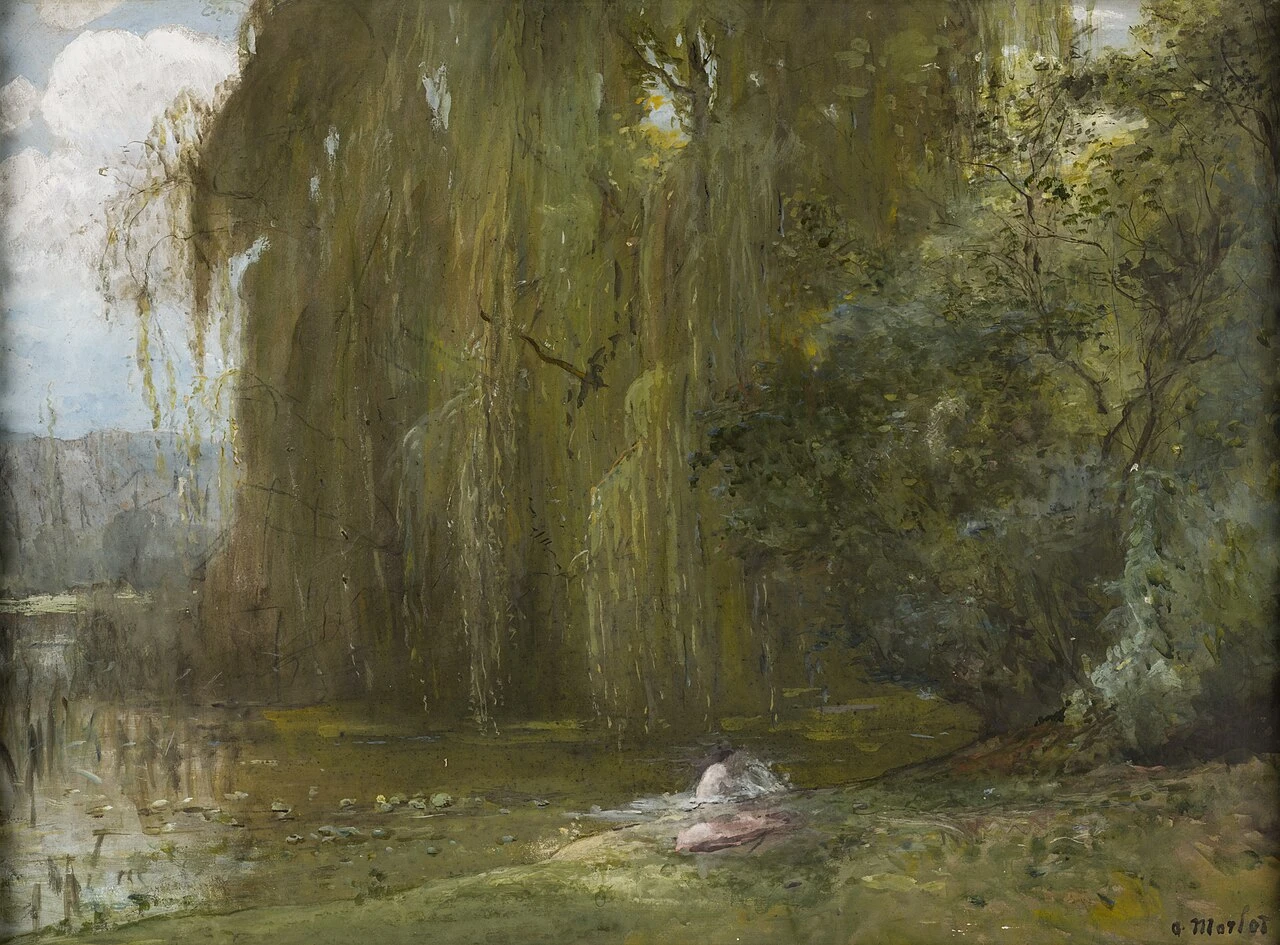 1838-Alphonse Alexis Morlot - La bagnante